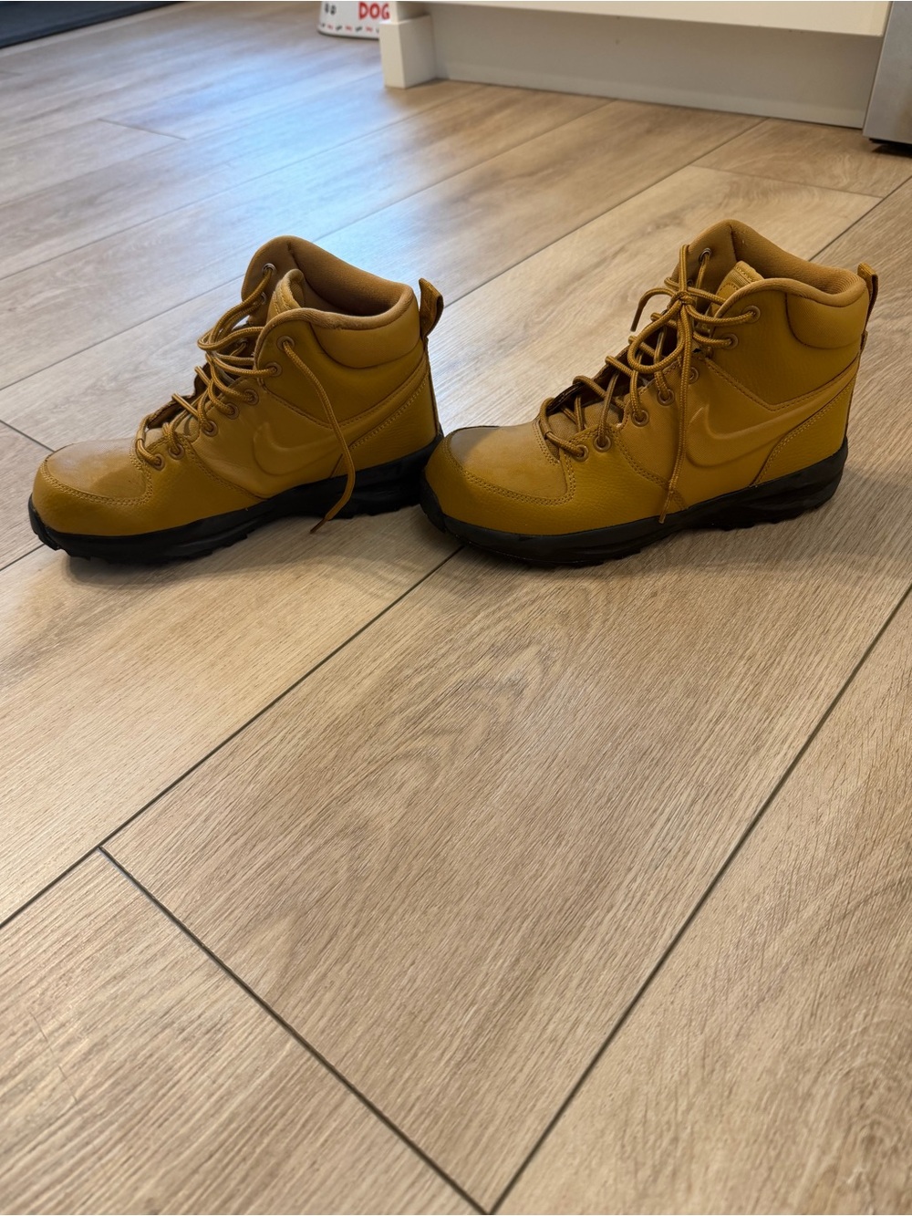 Nike Brown/Tan Leather Ankle Boots